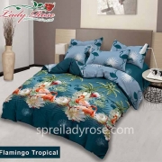 Sprei Lady Rose Flamingo Tropical King 180x200