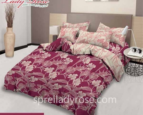 Sprei Lady Rose Motif Banda King 180x200